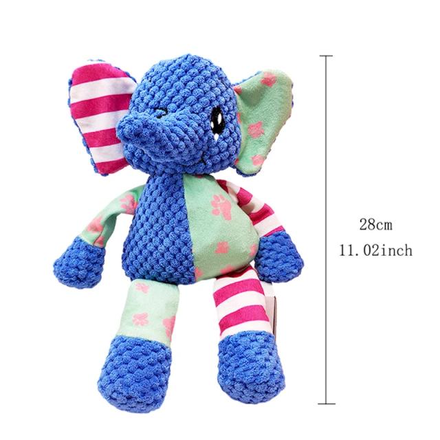 Brinquedos Squeaky de Pelúcia Interativos para Cães com Função de Limpeza Dental e Design Engraçado