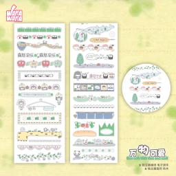 Wakawaka fita adesiva tudo bonito scrapbooking fita adesiva diário planejador adesivos para artes diy artesanato álbum - Image 1