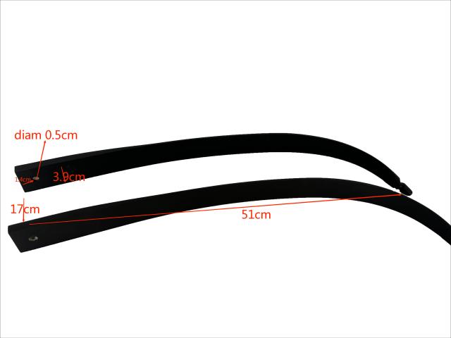 Membros Recurvo em Fibra de Carbono para Arcos Competitivos ILF - Acessórios de Tiro com Arco 20LBS e 25LBS