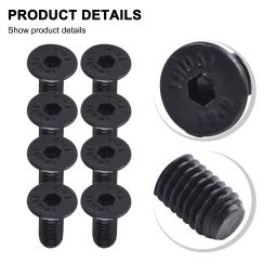 Bloqueio automático do pedal com grampo de sapato, parafuso de montagem para Shimano, leopardo de ferro para Han, peças de aço pretas MTB Bike Lock, 8 peças - Image 3
