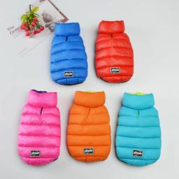 Roupas para cães de inverno reversível à prova dreversible água colete para animais de estimação jaqueta de pouco peso quente roupas para cães pequenos médio grande - Image 2