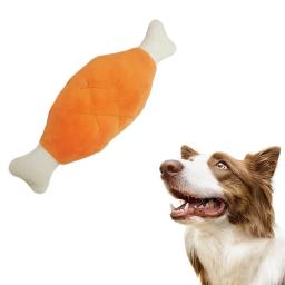 Brinquedos sonoros de pelúcia para animais de estimação, Suprimentos resistentes a mordida, Brinquedos educativos interativos, Design ósseo para cães e gatos, Pe A5E2 - Image 1