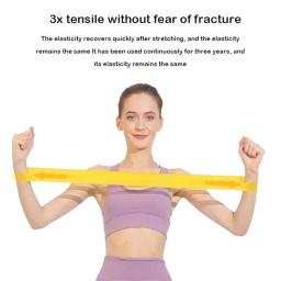 Elastic Yoga Resistência Belt, Squat Butt Aids, Fitness Exercício Anel, Alongamento Belt, 5pcs - Image 3