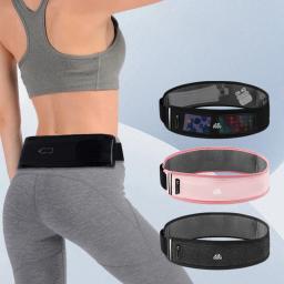 Cinto de corrida com garrafa de água para homens e mulheres, bolsa esportiva para celular, mochila de verão, ginástica fitness, maratona invisível - Image 2