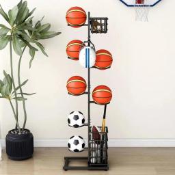 Rack de armazenamento simples para crianças, rack de bola para basquete, futebol, voleibol, badminton, casa interior - Image 1