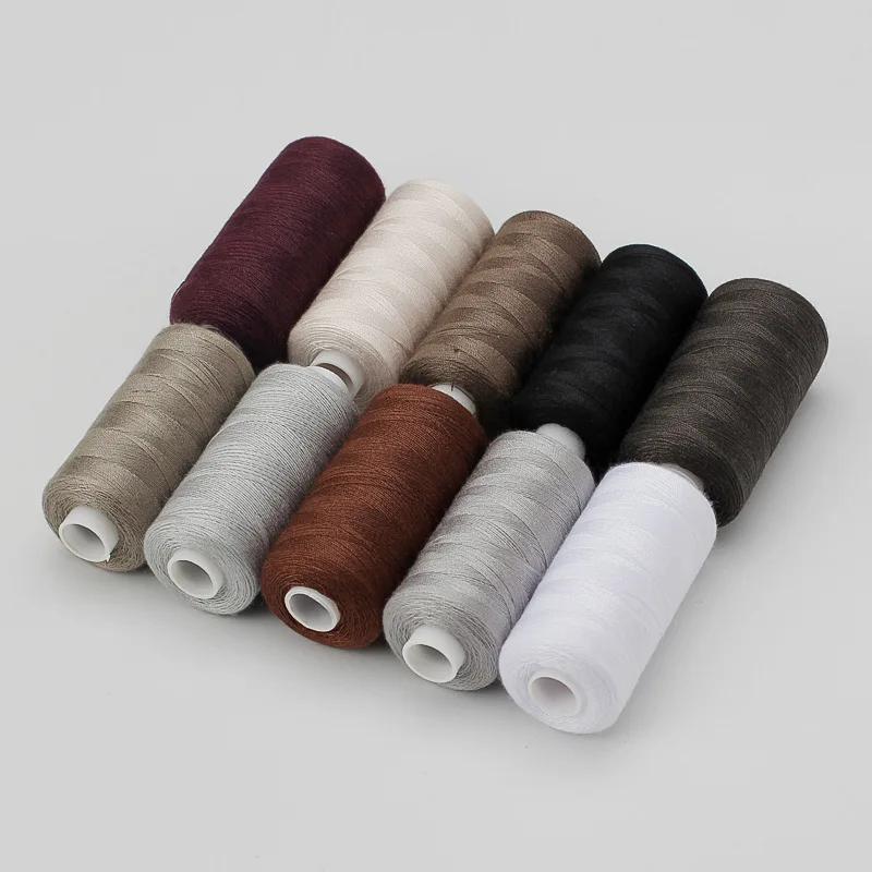1 conjunto de 10 rolos de linha de costura de poliéster 402 para uso manual e mecânico, 400 jardas, faça você mesmo - Image 1