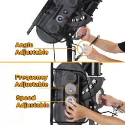 Máquina de beisebol e críquete, ângulo, velocidade e lançamento, intervalo, ajustável, 40 a 68 MPH, 666BHA - Image 3