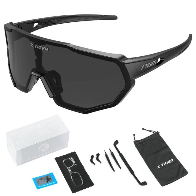Óculos de Sol Polarizados X-TIGER-JPC para Ciclismo Masculino e Feminino - UV400 para MTB e Estrada, Ideal para Esportes ao Ar Livre