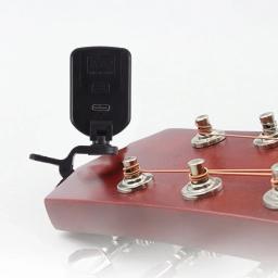 Digital Clip-On Guitar Tuner, afinador recarregável geral, Tela LCD a cores Parte, Ukelele Guitarra Baixo e Violino - Image 4