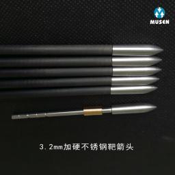 12 pces [musen] id3.2mm endurecido pontas de pontos de seta de aço inoxidável usadas para o treinamento de setas em competições de compostos reversos - Image 4