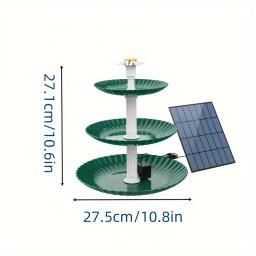 Fonte solar destacável para jardim, Bomba solar, Alimentadores de pássaros ao ar livre, Banho do pássaro, Recursos da água, DIY, 3.5W - Image 3