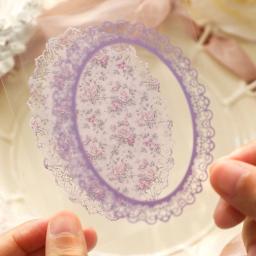 Vintage Material Papel Adesivos Combo Kit, Decor Scrapbooking, Lace Background, Colagem Álbum de Fotos, Lixo Diário DIY, 25Pcs - Image 4