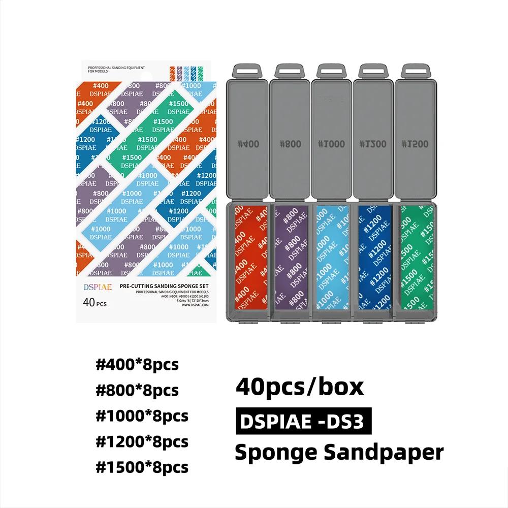 DSPIAE DS3 Durável tipo Lixa Esponja conjunto 3mm Espessura Lavável Uniforme partículas 72*20mm Para Montado modelo DIY Fazendo - Image 1