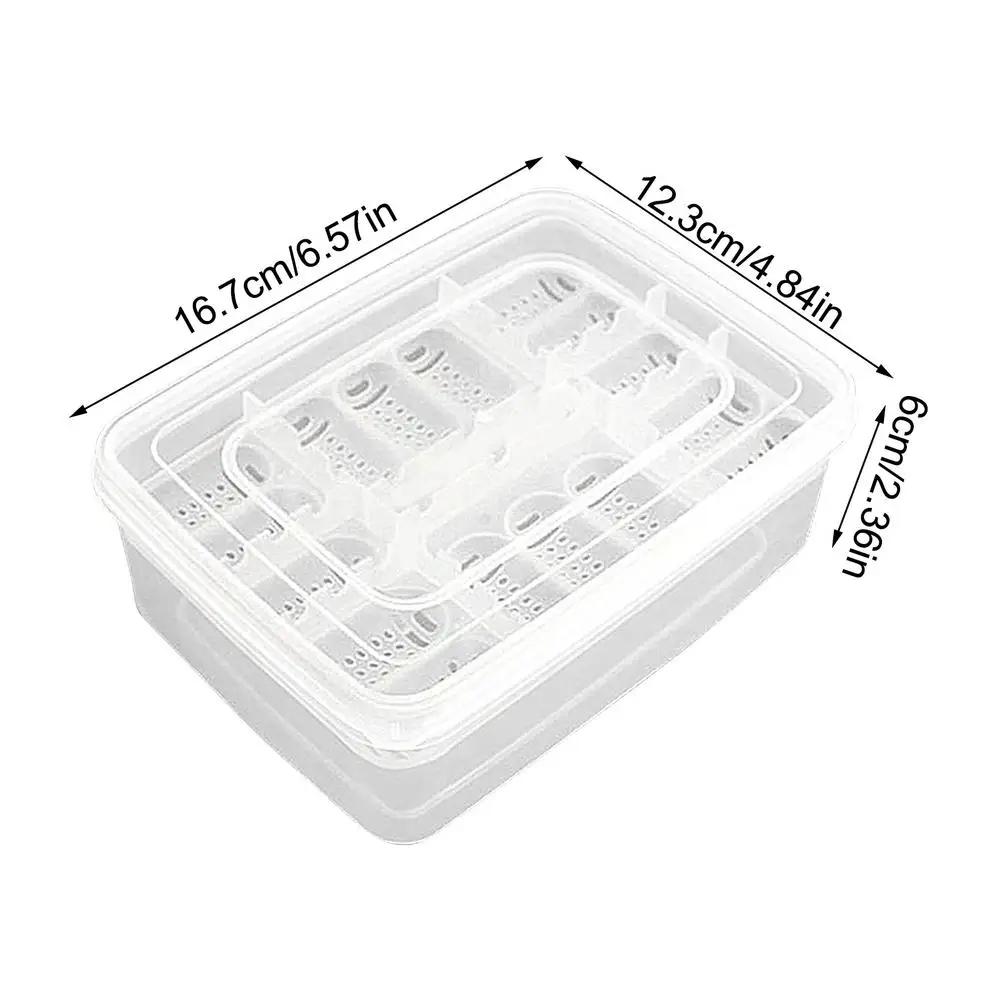 Caixa de incubação transparente Reptile Egg, Caso para incubação Gecko Lagartos Lions Juba, Reprodução Incubação, 16 Grades - Image 1