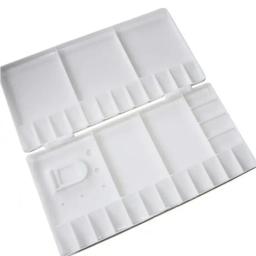 1 pc flip cover paleta de pintura a óleo de plástico diy pintura em aquarela suprimentos ferramenta de desenho - Image 3