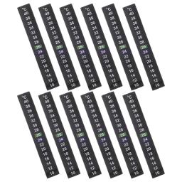 Temperatura do tanque de peixes, Termômetro de aquário Adesivos, Dispositivo de tiras de papel, Digital para unhas, 12 pcs - Image 3
