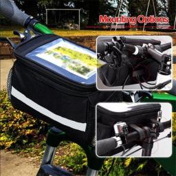 Saco portátil do guiador dianteiro da bicicleta, Sacos do ciclismo ao ar livre, Acessórios da bicicleta - Image 2