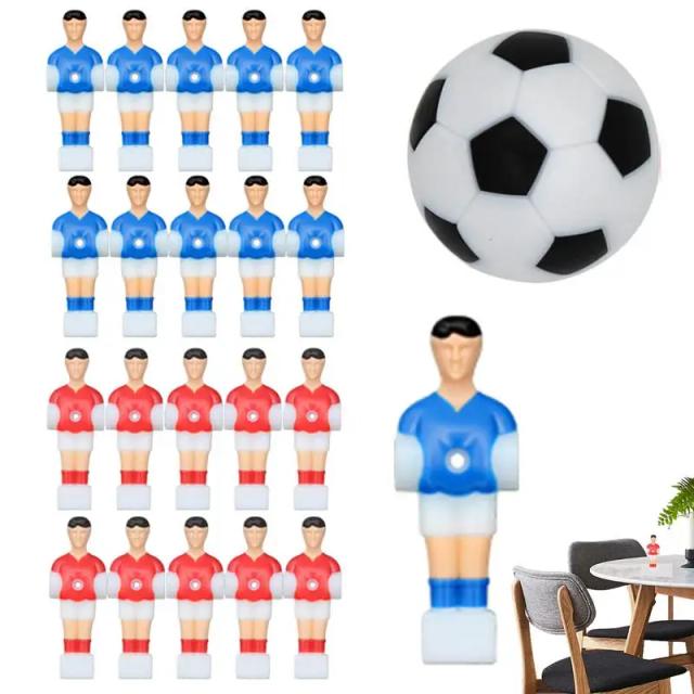 Jogadores de Futebol de Mesa 22x Portátil Resina Masculino 32mm