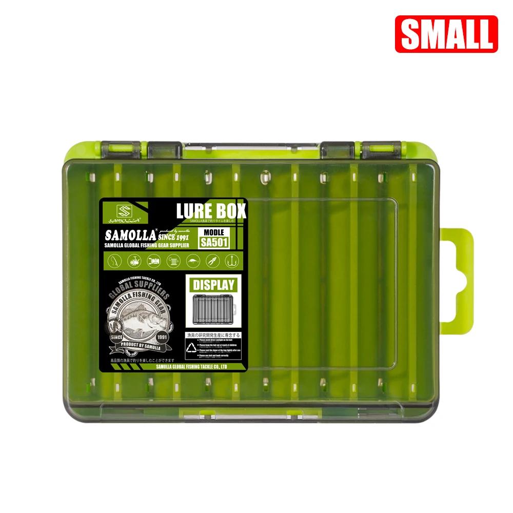 SAMOLLA Caixa de equipamento compacta dupla face – Pesca simplificada com organizador durável e versátil para iscas, ganchos, iscas - Image 1