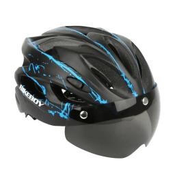 Capacete de ciclismo com luz LED para homens e mulheres, MTB de estrada, mountain bike, visado, acessórios Casco, 54-62cm - Image 1