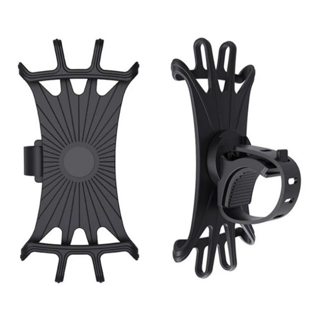 Suporte Universale Ajustável para Telefone em Bicicleta e Motocicleta com Silicone 360°