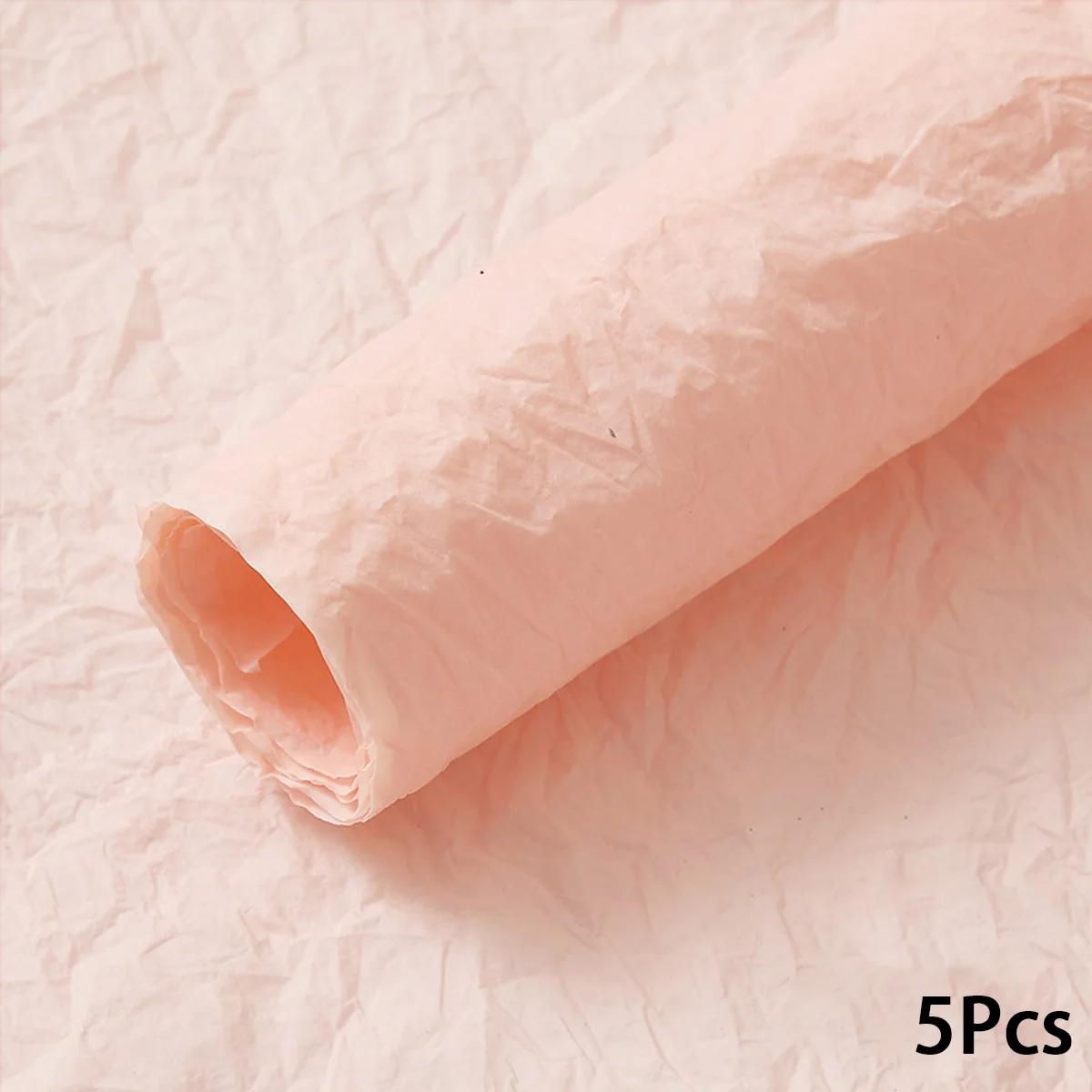 Papel De Embrulho, Papel De Rugas, Papel De Arte, Textura De Pedra, Flor Do Festival, Presente Do Buquê, Pacote Rosa, Papel Artesanal - Image 1