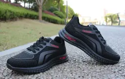 Tênis de corrida leve respirável masculino, tênis esportivo plataforma, moda casual, novo - Image 6