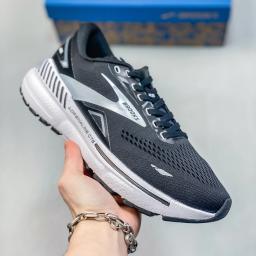 Sapatilhas elásticas suaves ultra leves para homens, tênis de corrida para maratona, tênis de corrida, estrada fitness, GTS 23 BROOKS - Image 3