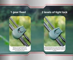 Suporte portátil para vara de pesca, compacto, fixador de vara de pesca, montado na parede, alça multifuncional, clipe de retenção - Image 5
