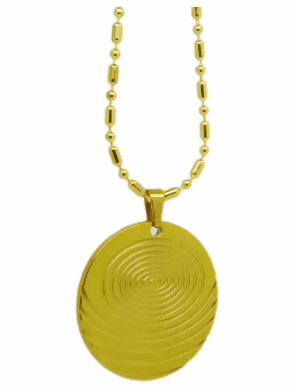 YEKBIOSCALAR-Colar De Pingente Redondo Personalizado para Homens e Mulheres, Unisex, Nova Chegada - Image 1