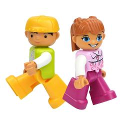 Figuras de ação bonecas tamanho grande blocos de construção trabalhadores da família médico policial agricultor compatível grandes tijolos duplas brinquedos do miúdo - Image 3