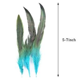 Colorido Natural Galo Penas, Plumas para DIY Vestuário, Jóias Artesanato Decoração, Acessórios de Carnaval, Decorati, 5-7 ", 1000Pcs por lote - Image 6