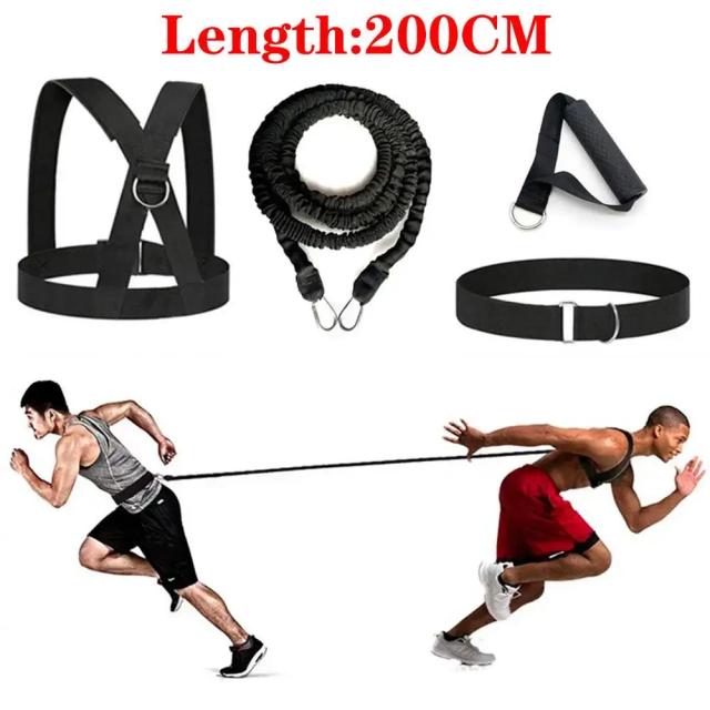 Conjunto de Cabos de Resistência para Treinamento de Velocidade em Diversos Esportes como Taekwondo, Futebol, Hóquei, Basquete e Esgrima
