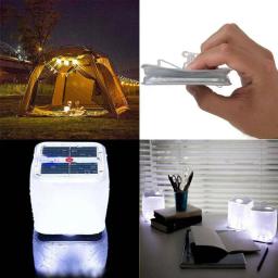 Lâmpada LED exterior inflável de energia solar, RGB fosco, Painel Solar Quadrado Quente Shed Light, Iluminação de emergência para caminhadas - Image 2