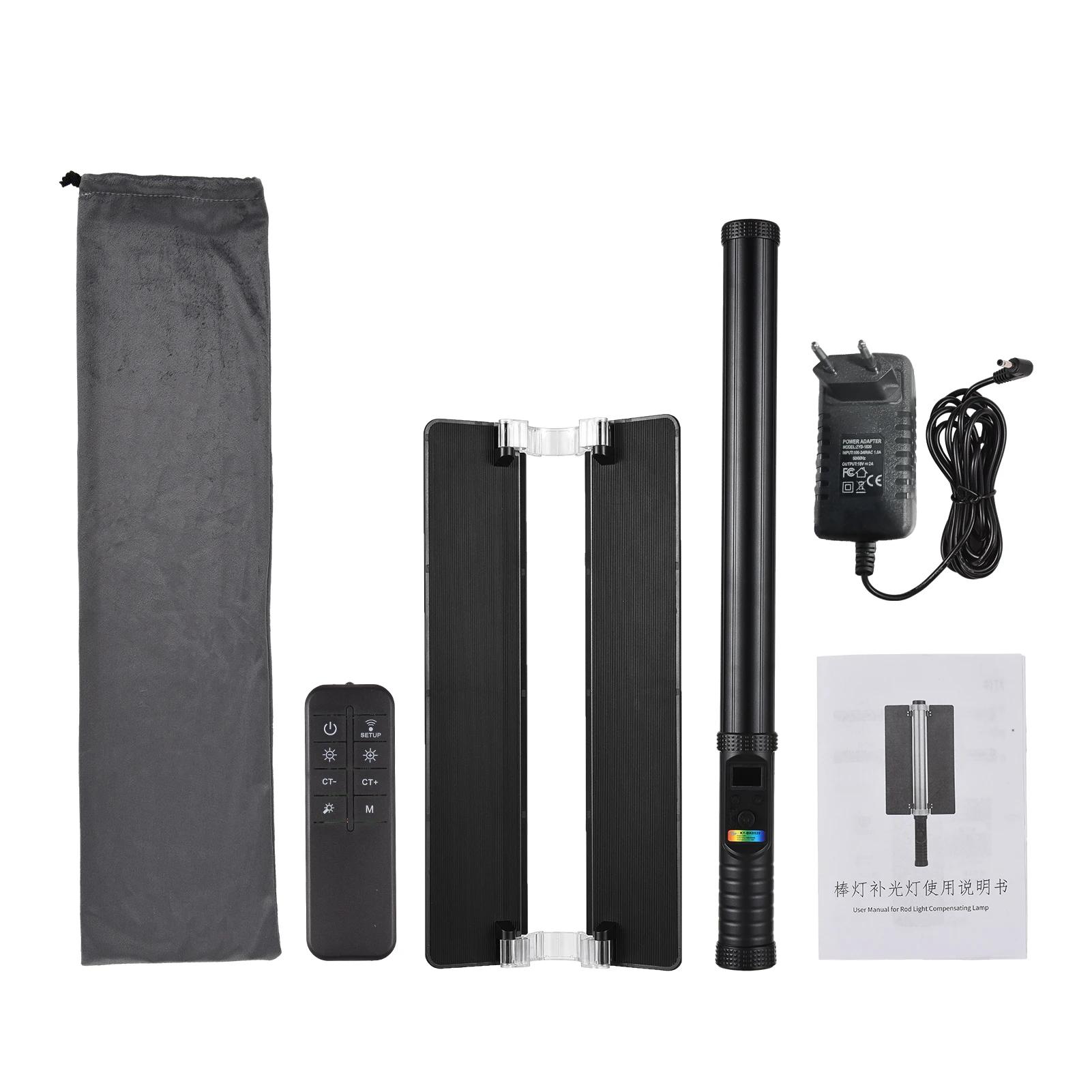Luz LED RGB portátil com ecrã, portátil, RGB, Efeitos de luz, suporte para controlo sem fios, 50W, 95Ra, 2800K-6800K, 9 FX - Image 1