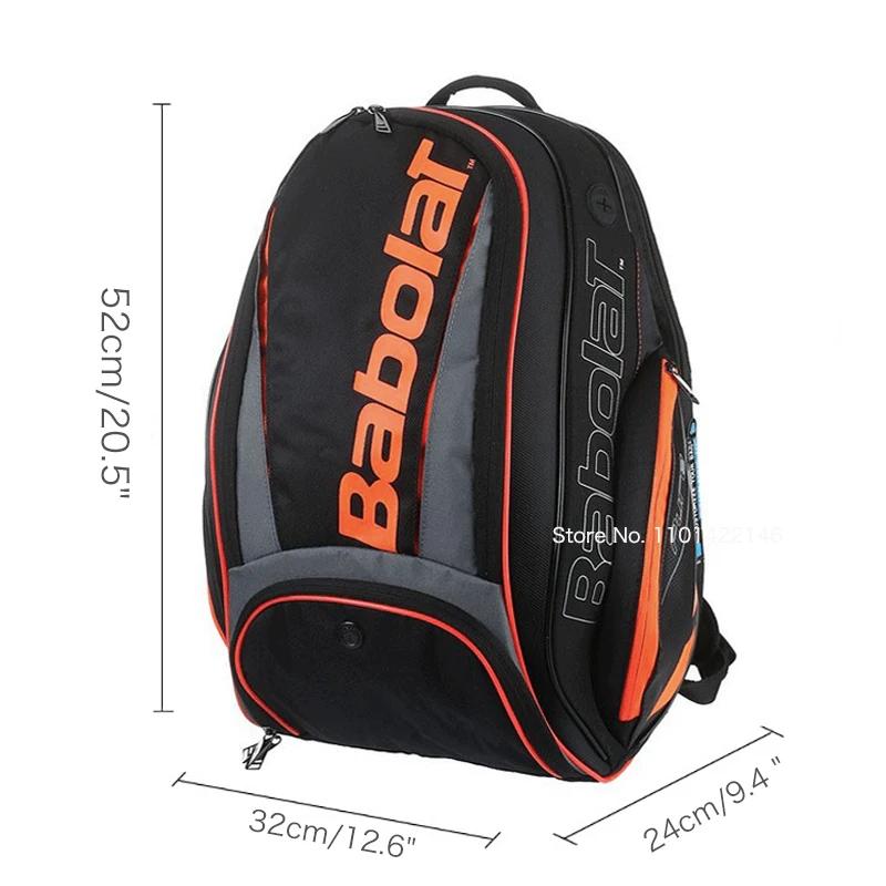 Babolat Pure Series Bag para mulheres e homens, mochila de tênis, compartimento de sapato independente, detém até 2 raquetes, original - Image 1