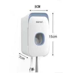 Espremedor automático de dispensador de pasta de dente, de alta qualidade, com suporte de escova de dentes, montagem na parede, conjuntos de acessórios de banheiro - Image 6