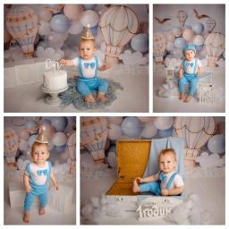 Contexto de balão colorido para festa, porta arqueada, quebra de bolo, chuveiro de bebê recém-nascido, menina e menino, primeiro aniversário, fundo fotográfico - Image 6