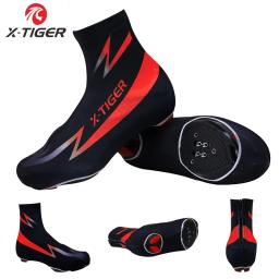 X-Tiger-Quick Dry Shoe Cover Ciclismo para Homens e Mulheres, Lycra Overshoes, Dustproof, com zíper, MTB, Corrida de Estrada, Bicicleta - Image 1