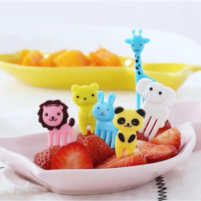 Mini Garfo de Bolo Infantil com Design de Animais - 10 Modelos Fofos
