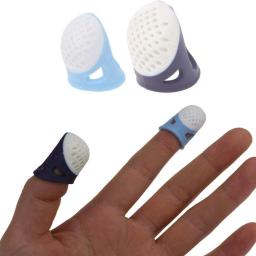 Dedais de costura de silicone antiderrapante, Agulhas Pin, Confortável Pin Protector, Conjunto de 2 - Image 3