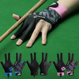 Luvas De Treinamento De Bilhar Com Adesivos De Elasticidade, Luva De Bilhar, Snooker De Três Dedos, Antiderrapante, Mão Esquerda, 1Pc - Image 1