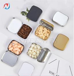 Metal portátil Dobrável Latas vazias com tampa, Mini caixa de lata, Candy Pill Cases, Home Organizer, 2.3x1.8x0.6 Polegada, 10pcs - Image 6