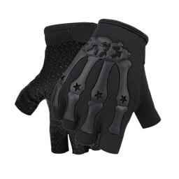 Luvas de meio dedo antiderrapantes sem dedos para motocicleta, equitação, escalada, caminhadas, caça, esportes ao ar livre - Image 1