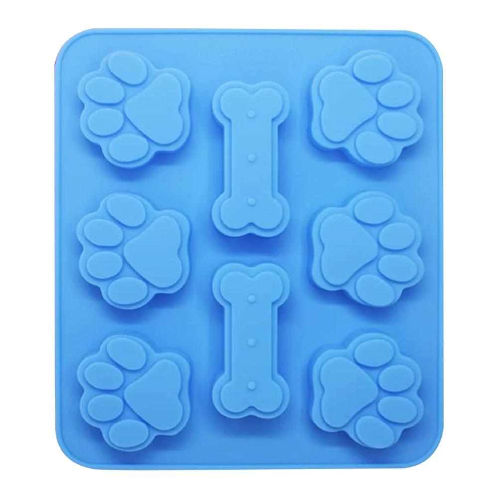 Moldes de silicone para cão e cachorro, bandejas reutilizáveis de doces gelo, biscoitos de chocolate, assadeira, forno, microondas, lava-louças, seguro - Image 1