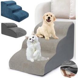 Escada destacável para cães e gatos, rampa de 2 ou 3 degraus, sofá antiderrapante, escada removível, ajuda de escalada, sofá cama alta, pet fornecimentos, cachorro e cães velhos - Image 1