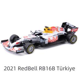 Bburago 1:43 2021 Red Bull RB16B # 33 Turquia F1 Fórmula Carro Estático Die Cast Veículos Modelo Colecionável Carro de Corrida Brinquedos - Image 1
