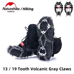 Naturehike Anti-Slip Escalada Grampos, Outdoor Inverno Garras de Gelo, Pinça de Neve, Sapato de Caminhada, Bota Cadeia Spike, Novo, 13, 19 Dentes - Image 1