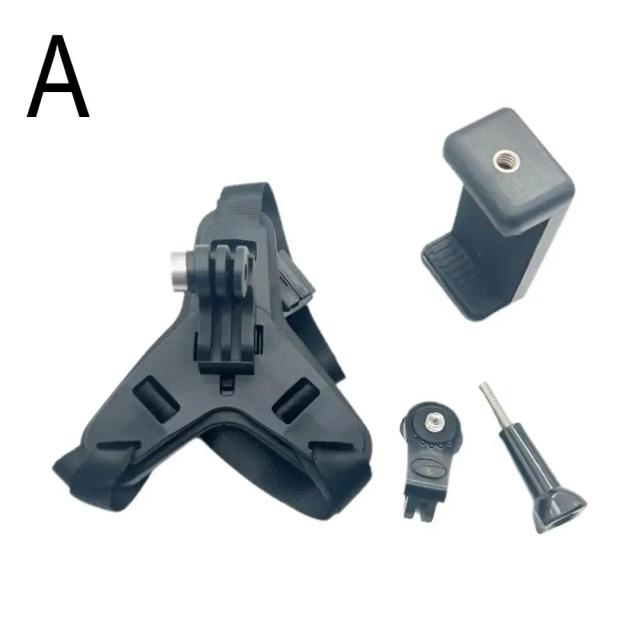 Suporte Integrado para Capacete com Acessórios para Telefone e Câmera - Ideal para Ciclismo, Tiro e Motocicleta