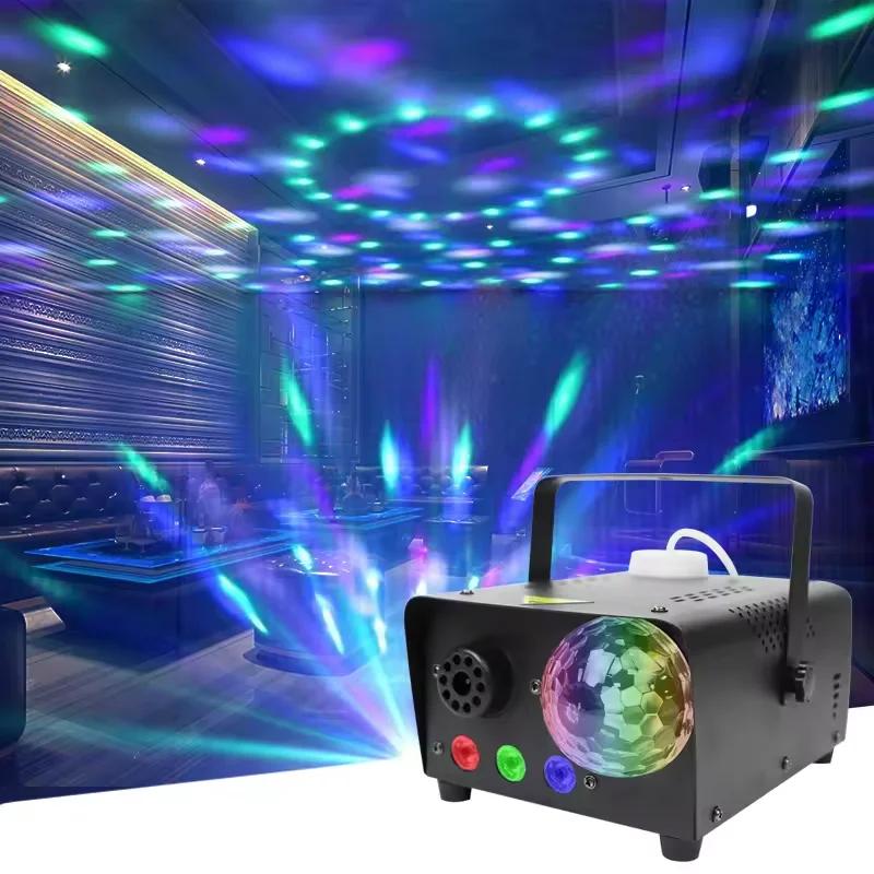 Controle Remoto Fog Machine, LED RGB Light, Magic Efeito pequeno, Máquina de fumaça, Disco, KTV, Party Club, Bar, Event Show, 3in 1, 600W - Image 1